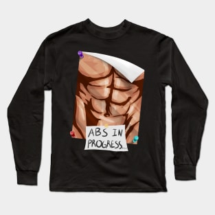 Abdominal Muscles At Work Long Sleeve T-Shirt